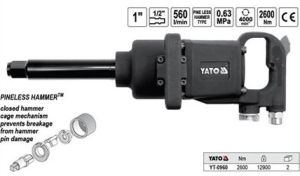 Pistol Pneumatic 1 2600 Nm Pineless Hammer YATO