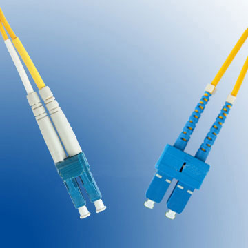 Patch cord fibra optica singlemode , 1 METRU , DUPLEX , LC-SC