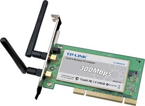 300M Wireless N PCI Adapter, 2T2R, 2.4GHz, with 2 detachable ant
